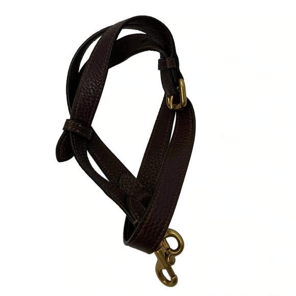 Auth COACH Signature 4645 Dark Brown Light gray Leather Jacquard - Shoulder Bag - Picture 10 of 12